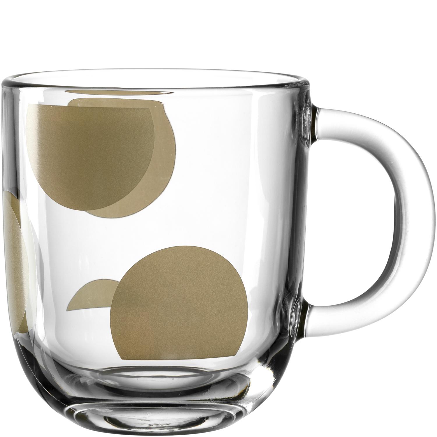 LEONARDO Tasse CANDELA Gold Punkte 400ml