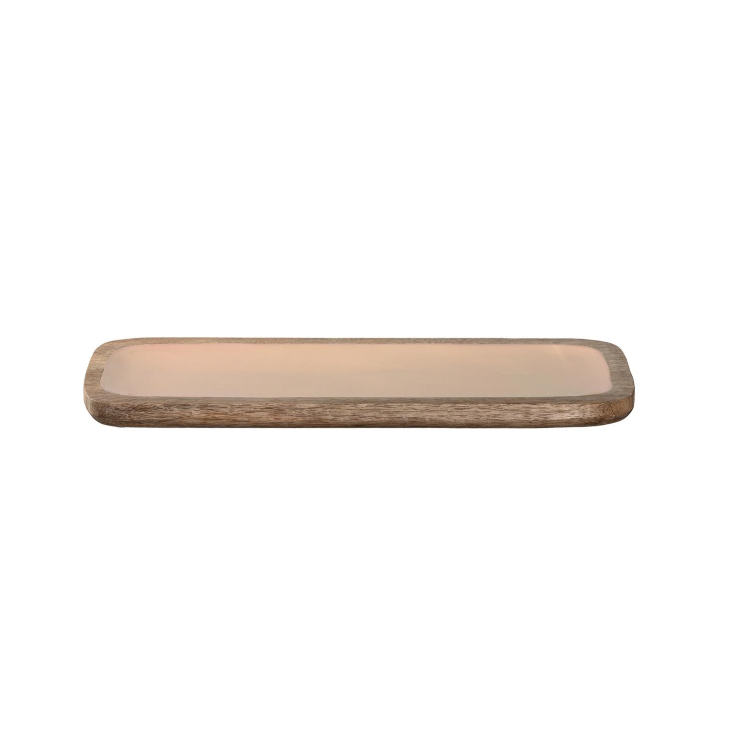 LEONARDO Platte aus Mangoholz GARDA 39x15cm apricot