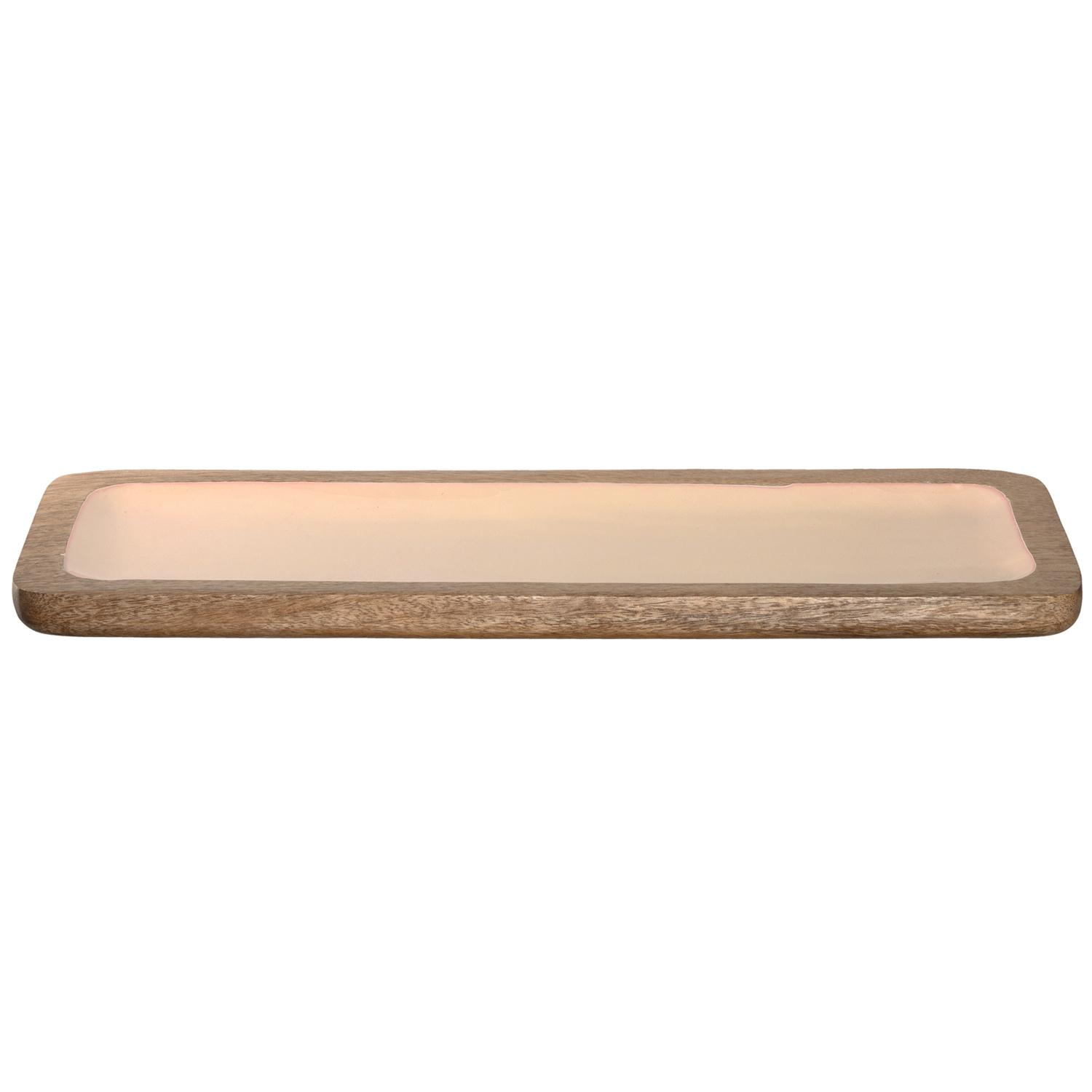 LEONARDO Platte aus Mangoholz GARDA 50x20cm apricot