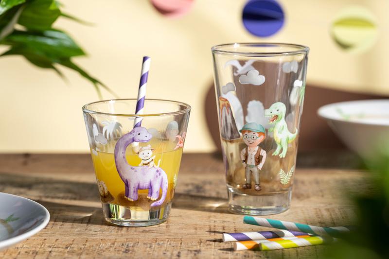 Produktbild LEONARDO Kinder Trinkglas Bambini Avventura L Dino 2 von 3