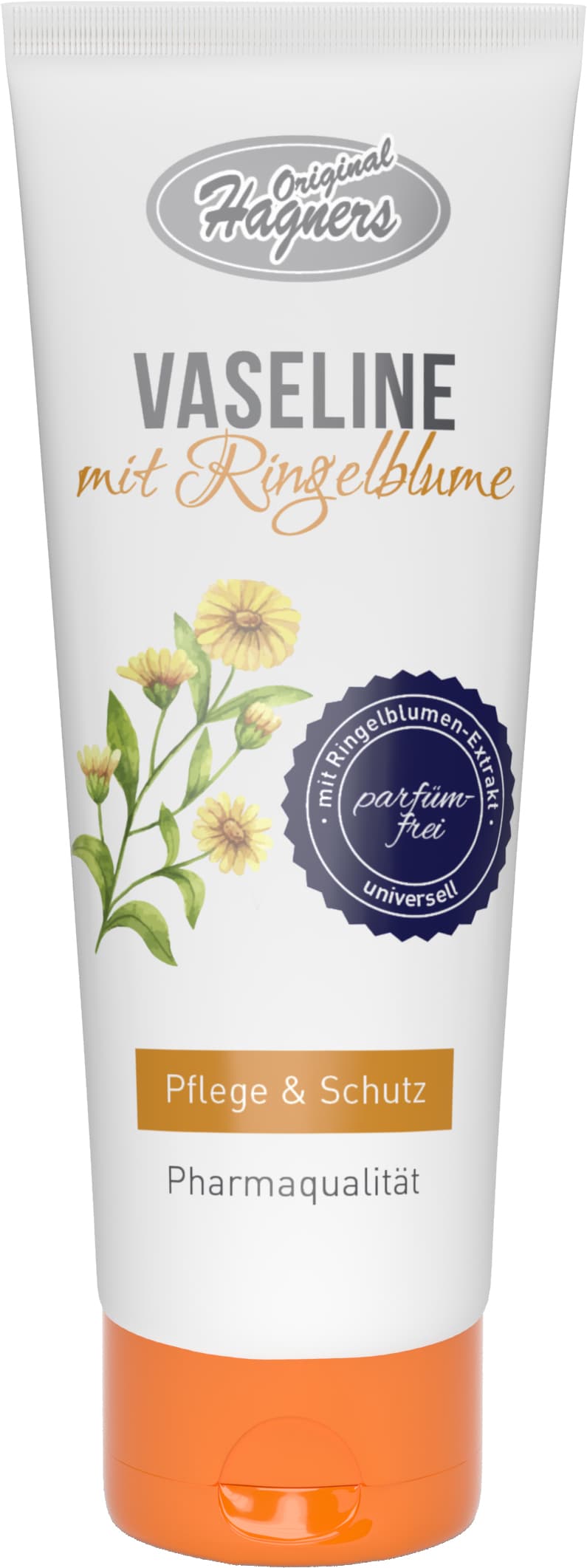 Original Hagners Vaseline mit Ringelblume