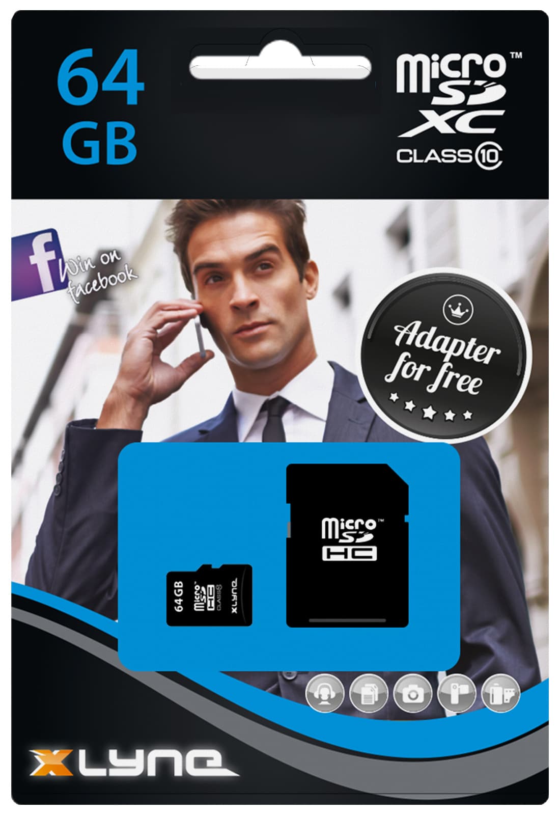 XLYNE micro SDHC Card 64GB – Class 10