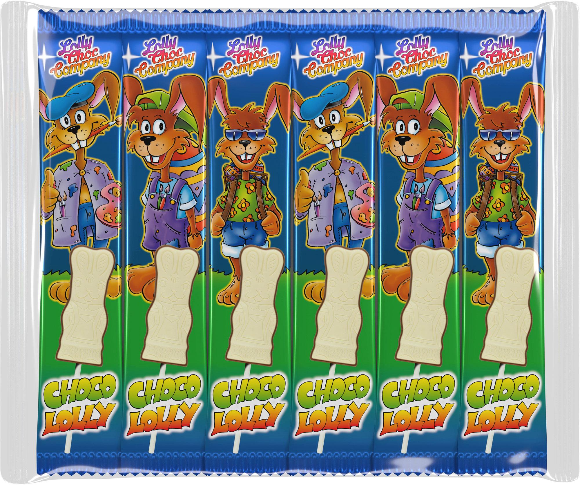 Lolly Choc Company Schokoladen Lolly Osterhasen