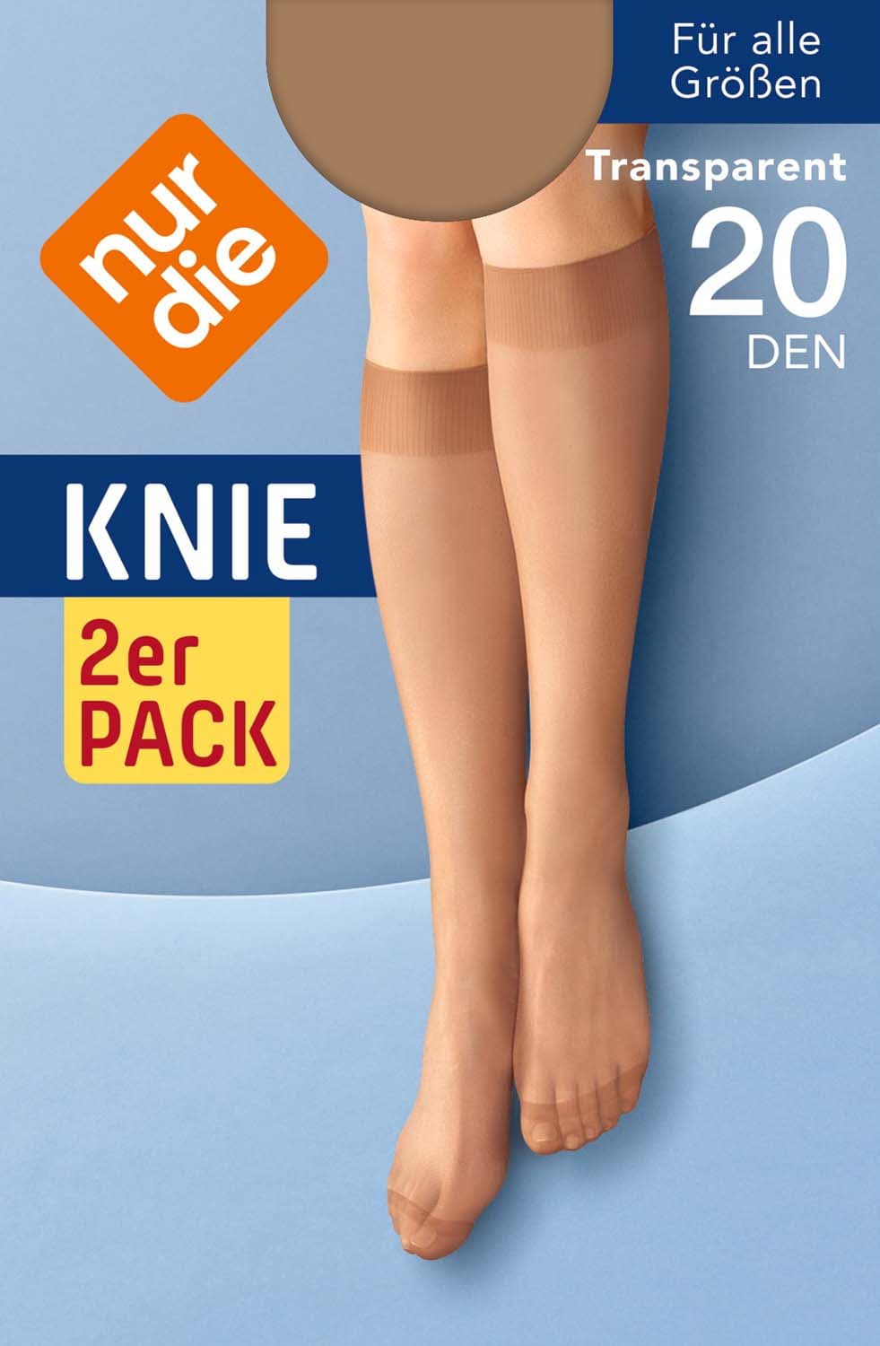 NUR DIE Damen Kniestrümpfe 20 DEN