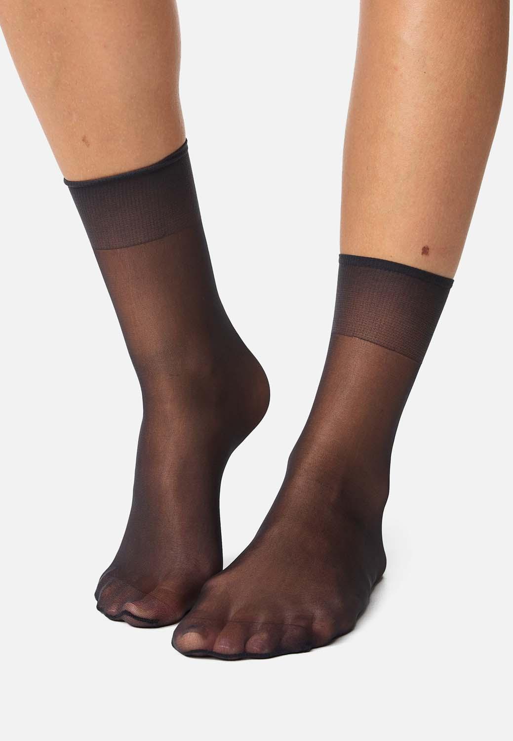 Produktbild NUR DIE Damen Söckchen Seidenfein 15 DEN 5 von 6