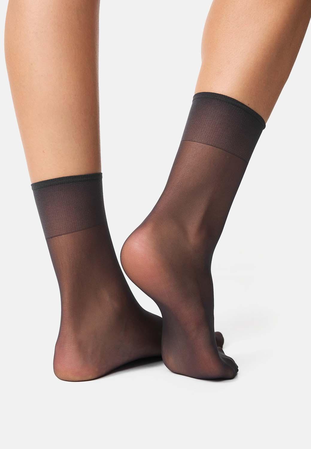 Produktbild NUR DIE Damen Söckchen Seidenfein 15 DEN 3 von 6