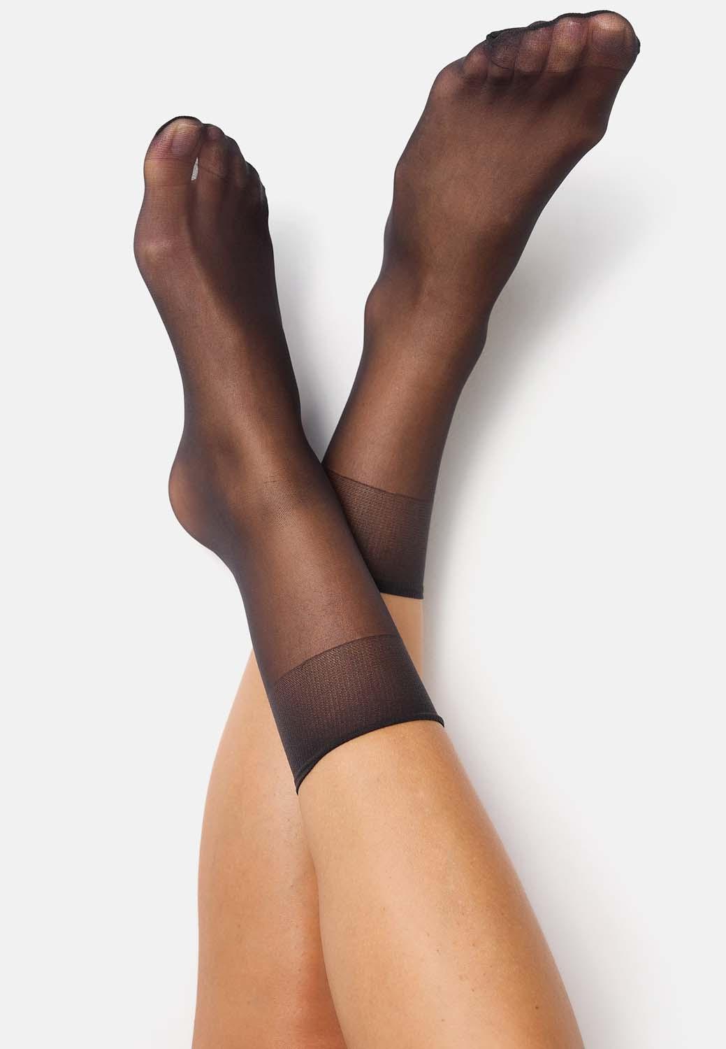 Produktbild NUR DIE Damen Söckchen Seidenfein 15 DEN 2 von 6