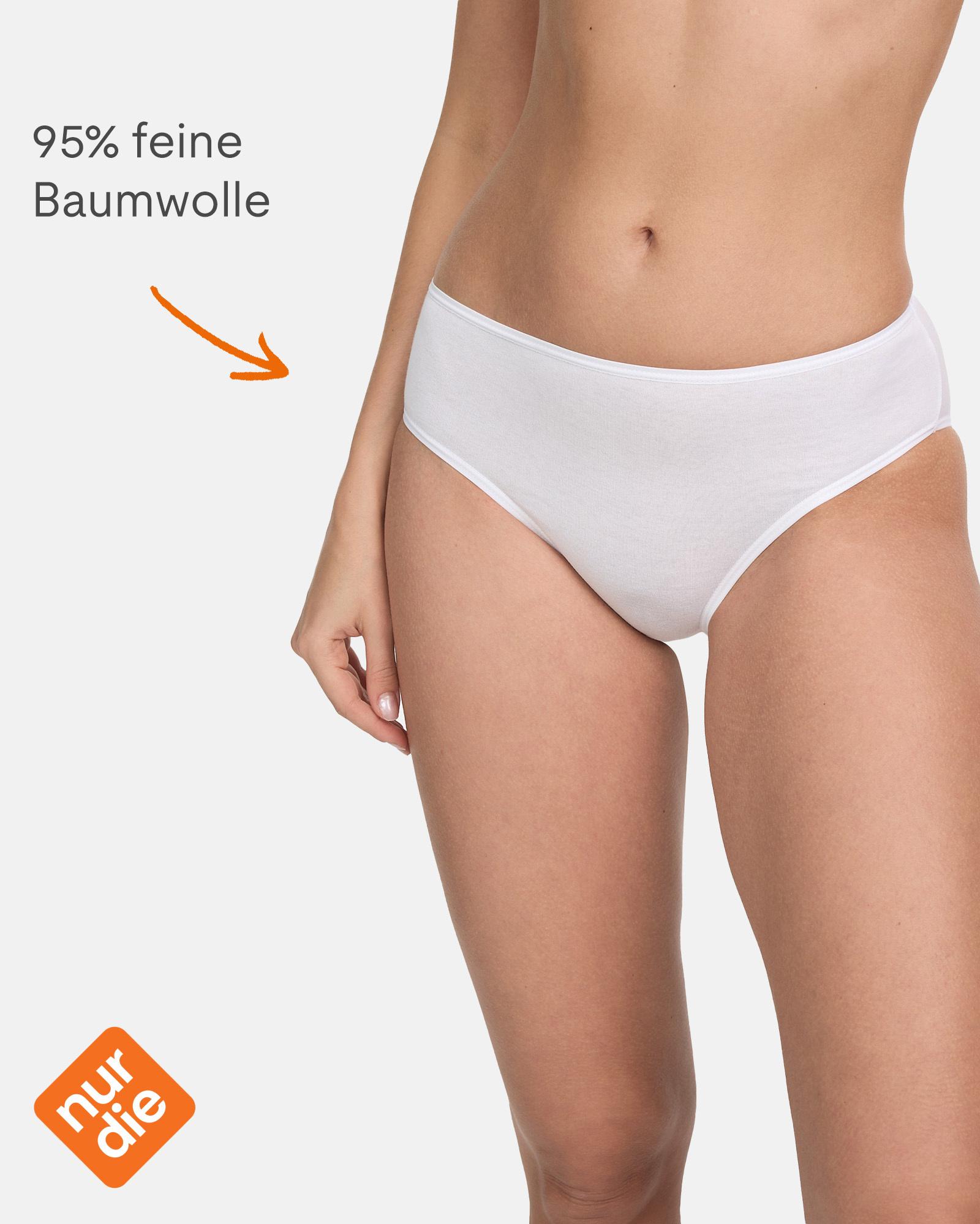 Produktbild NUR DIE Damen Midi Slip aus Baumwolle 2er Pack 2 von 4