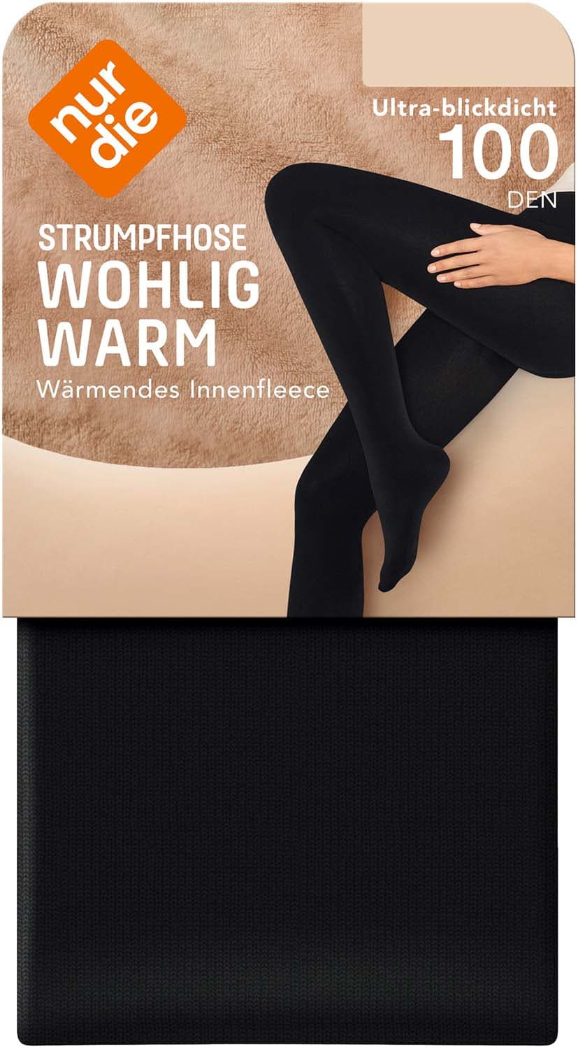 NUR DIE Damen Feinstrumpfhose Wohlig Warm 100 DEN