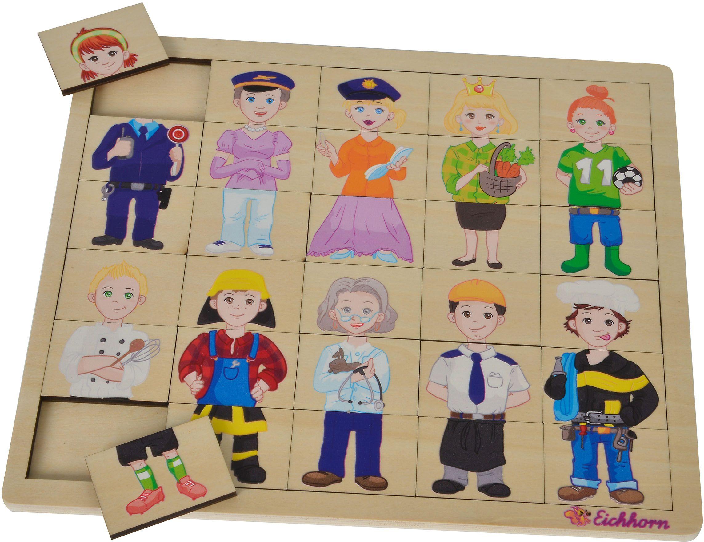 Produktbild Eichhorn - Einlegepuzzle, Mix und Match, Puzzle mit 30 Steckteilen 3 von 3