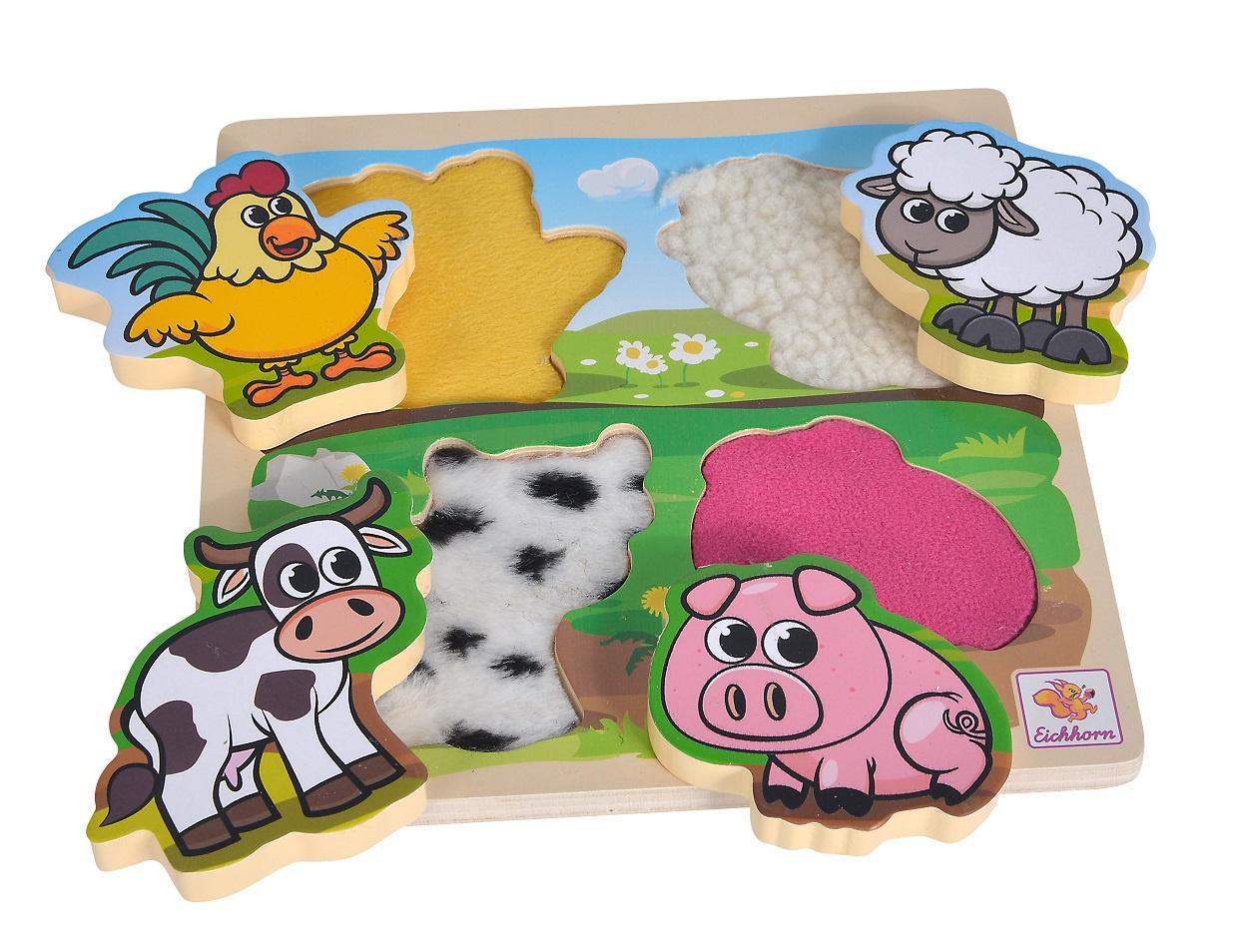 Produktbild Eichhorn - Holz Fühlpuzzle mit Stoff 2 von 2