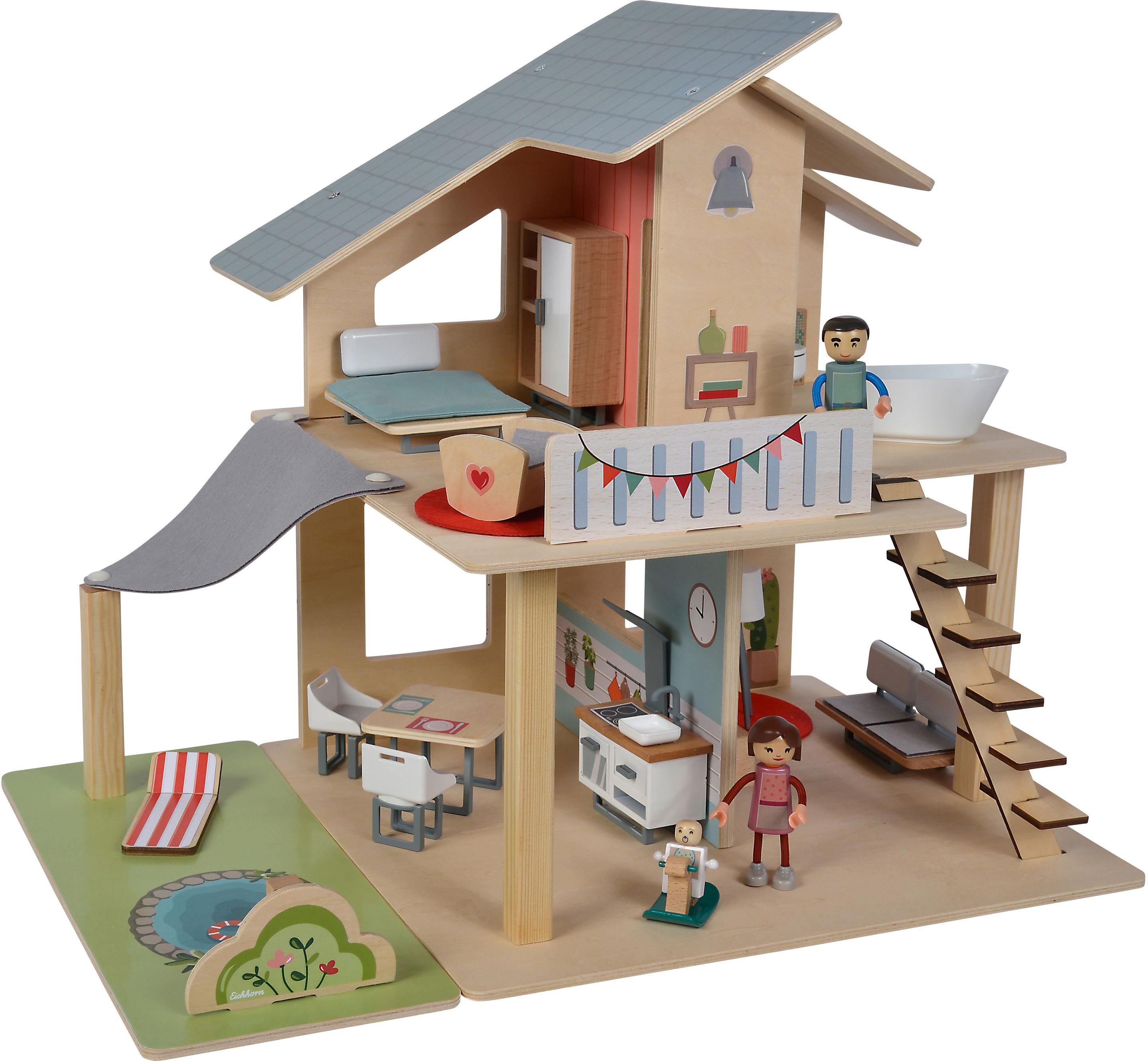 Produktbild Eichhorn - Puppenhaus mit Möbeln 2 von 17