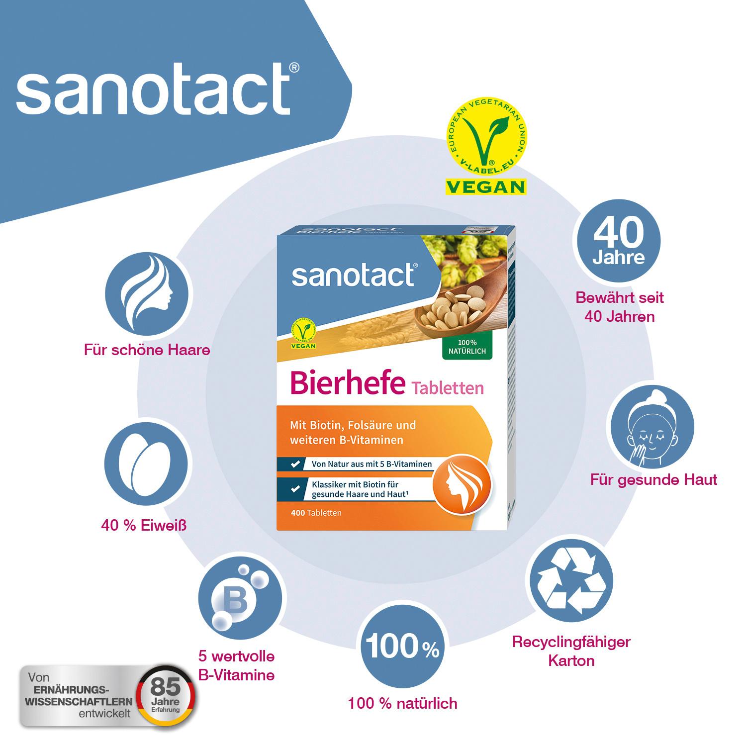 Produktbild sanotact Bierhefe Tabletten 8 von 8