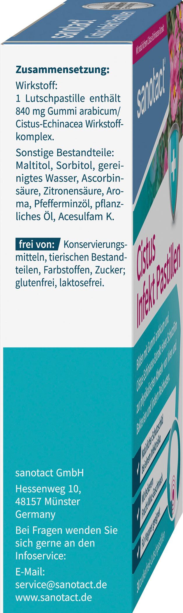 Produktbild sanotact Cistus Infekt Pastillen 6 von 6