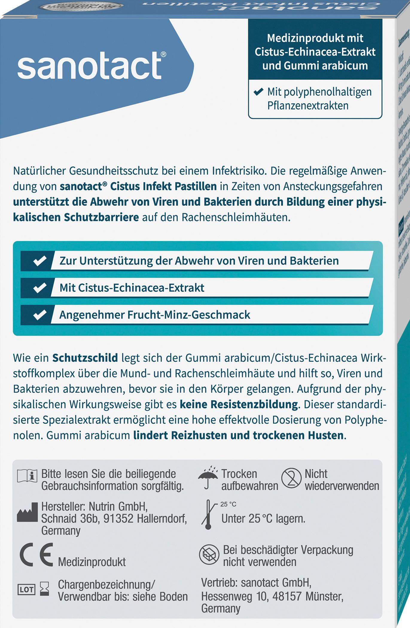 Produktbild sanotact Cistus Infekt Pastillen 2 von 6