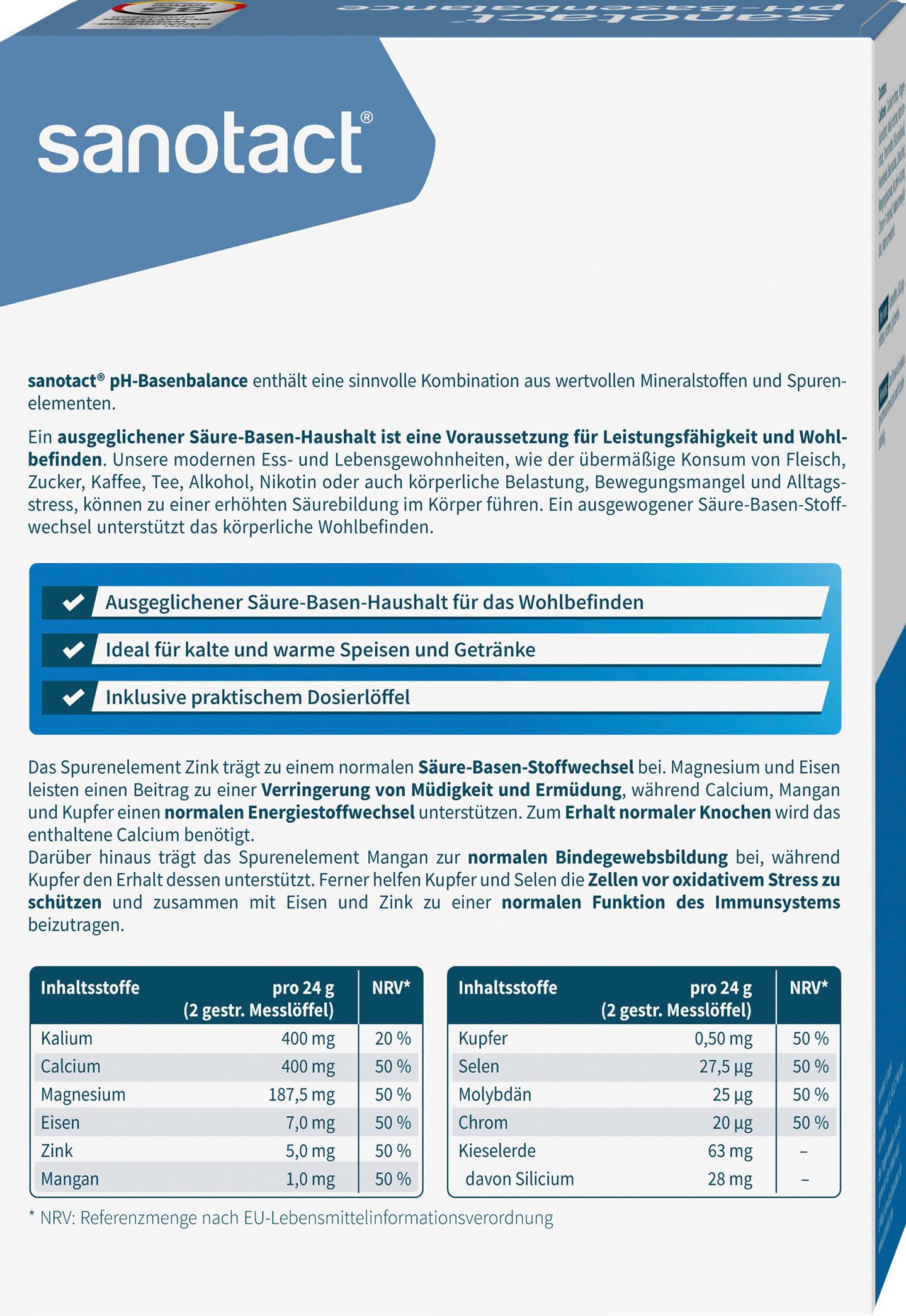 Produktbild sanotact pH-Basenbalance Pulver 2 von 6