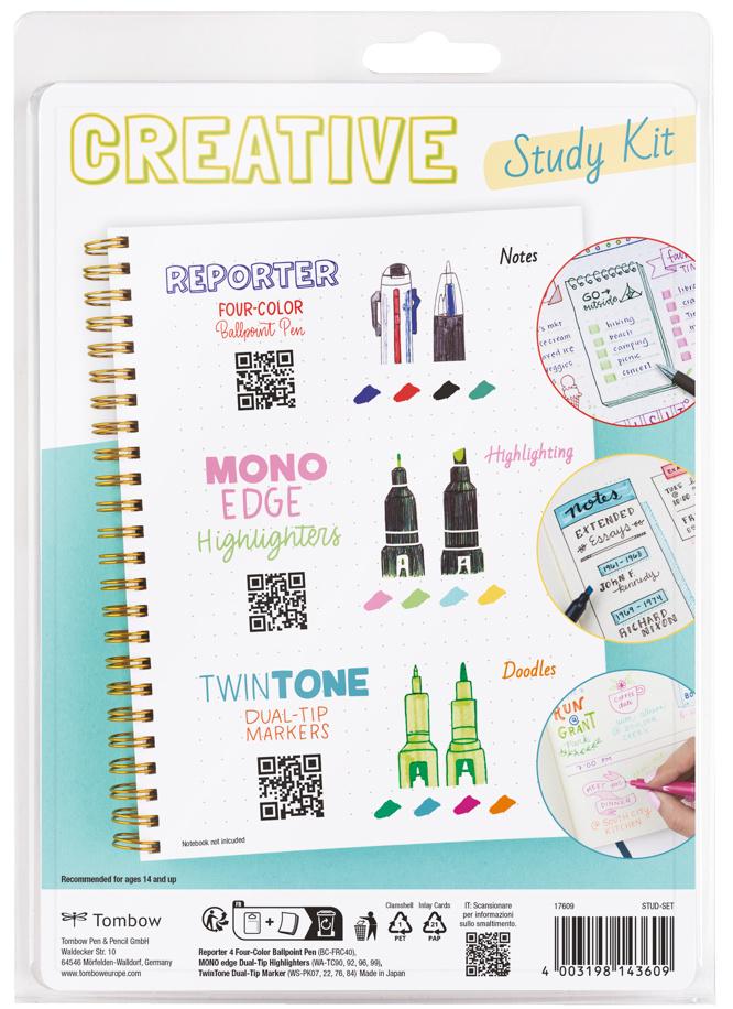 Produktbild TOMBOW Creative Kit + Study Set 9teilig 2 von 4