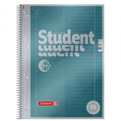 BRUNNEN Collegeblock Student A4 Lineatur kariert&liniert