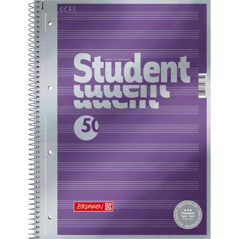 BRUNNEN Noten-Collegeblock A4 50 Blatt Lineatur 14
