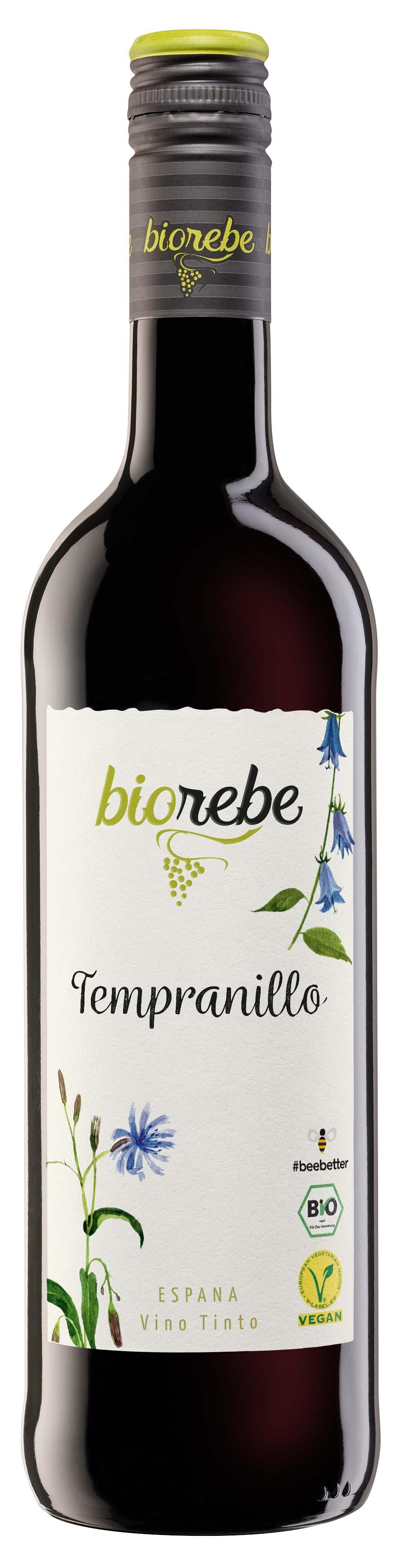 BioRebe Tempranillo Spanien IGP, trocken Bio Vegan