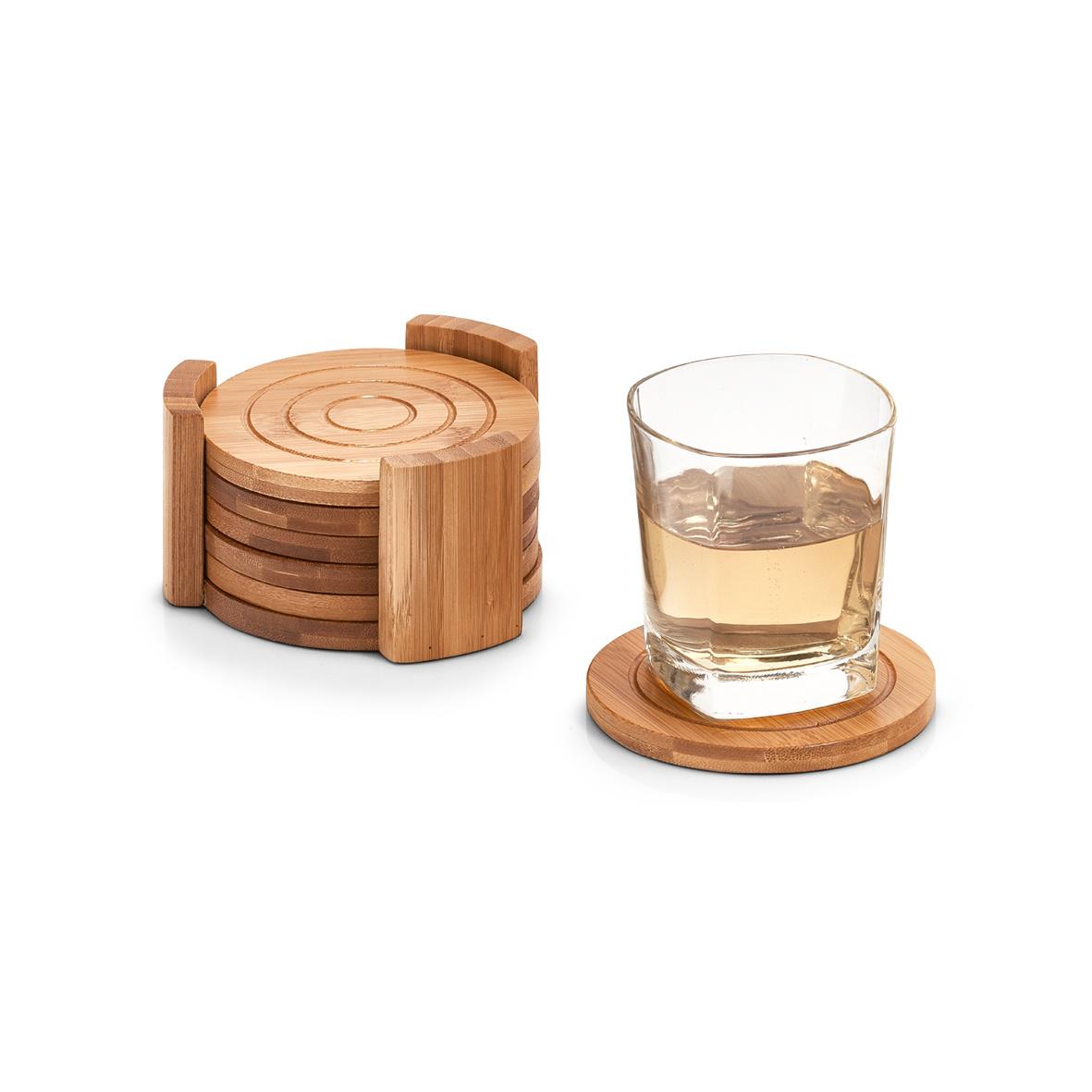 Produktbild zeller Bambusuntersetzer Ø12cm 7-tlg. 3 von 3