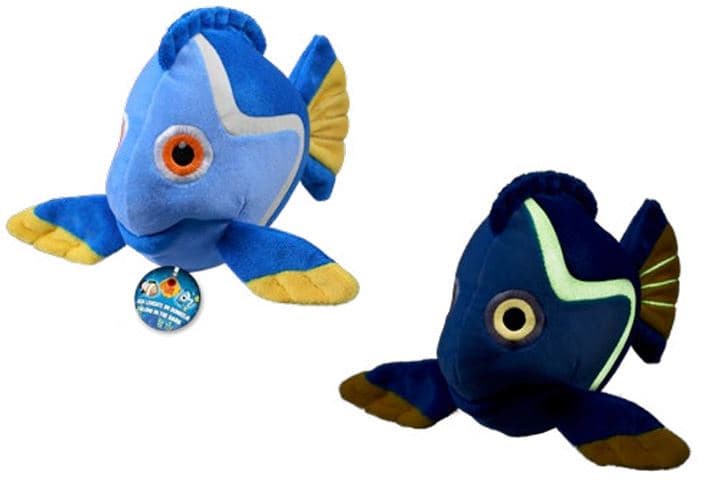 Bauer - Fisch blau/gelb 20cm, GLOW IN THE DARK