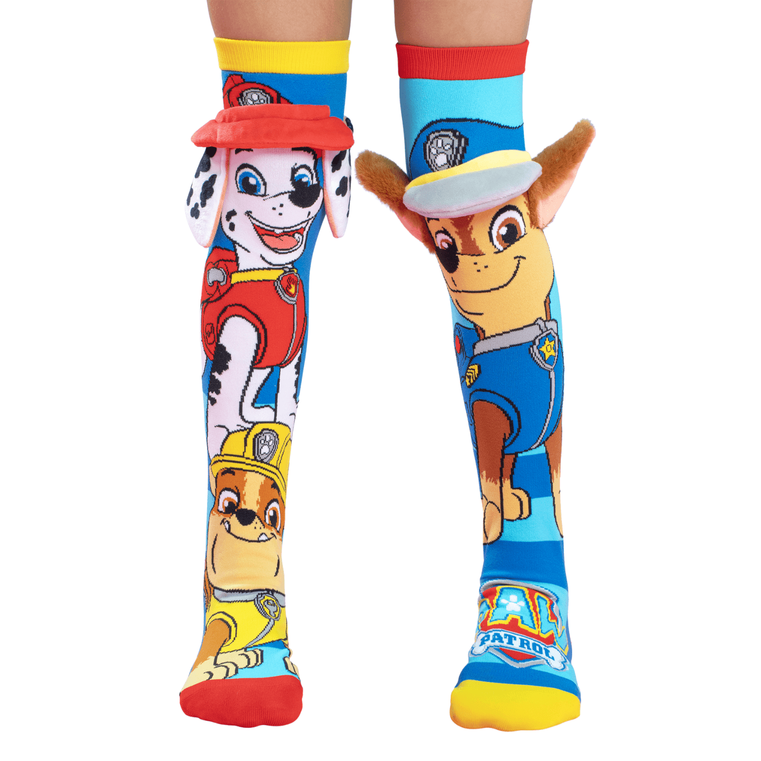 MADMIA - Paw Patrol Crew Socken mit 3D-Applikationen, Alter: 6-99 Jahre