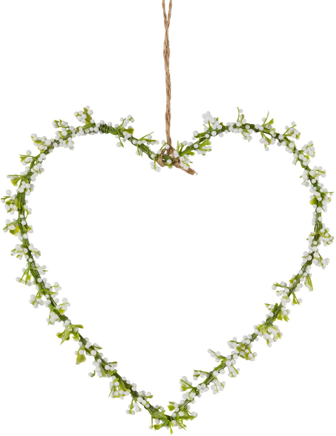 CREATIV HOME Schleierkrauthänger Herz H=16cm