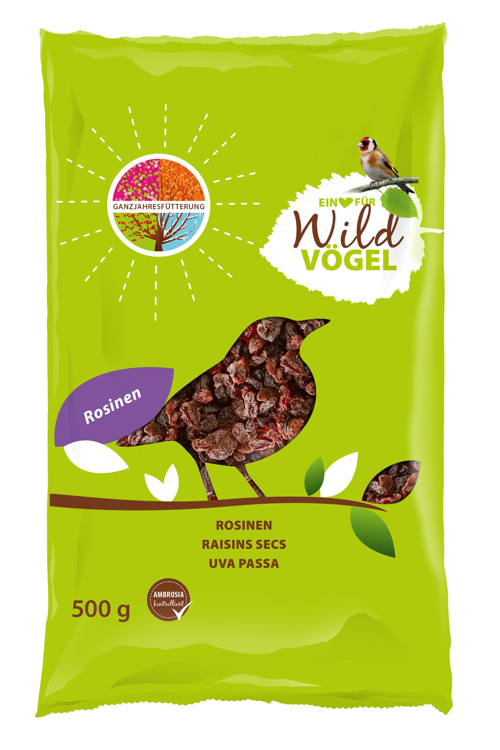 Ein Herz für Wildvögel Rosinen
