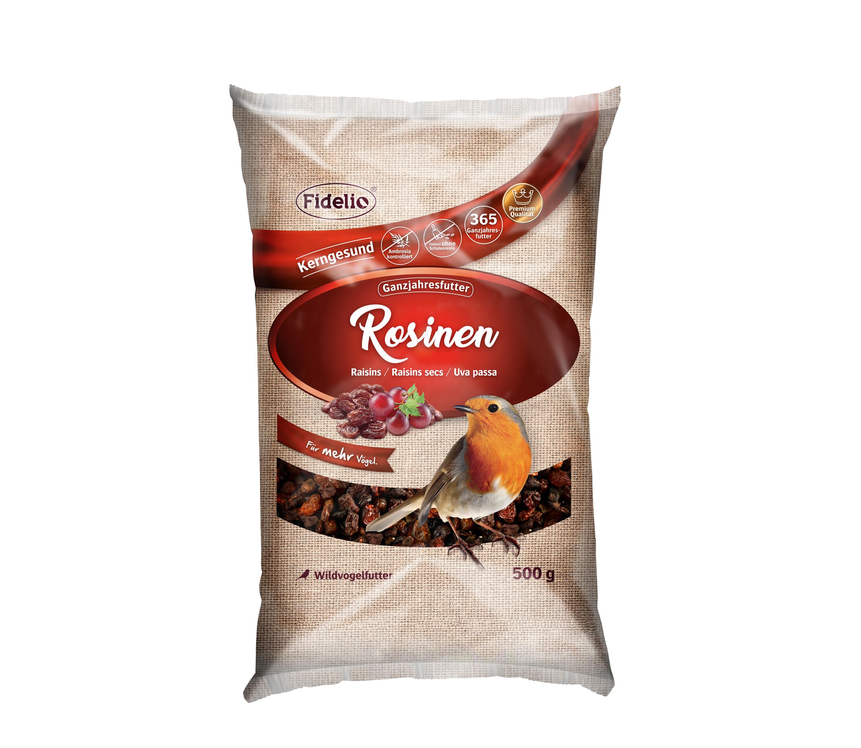 Fidelio Wildvogelfutter Rosinen 500 g