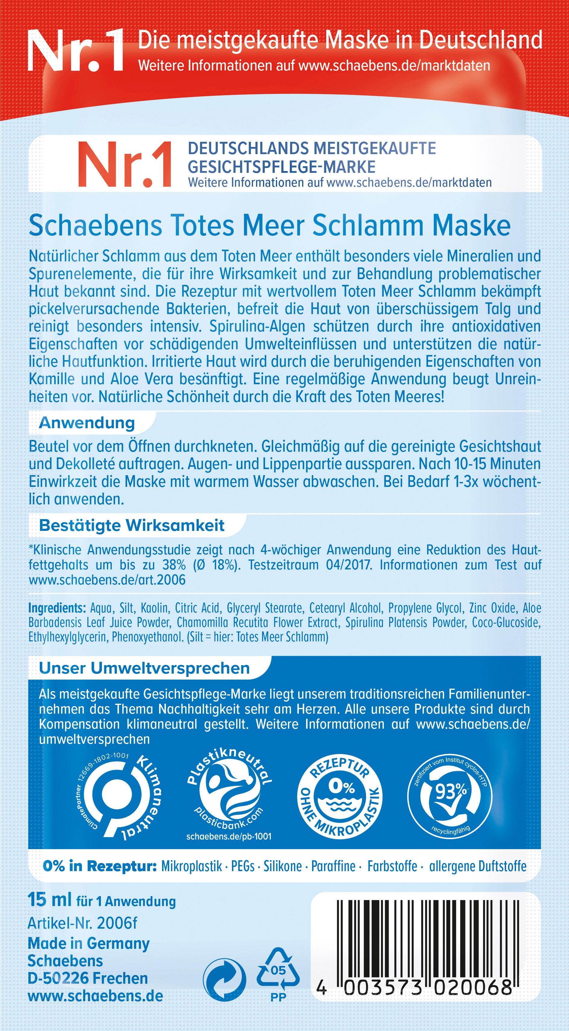 Produktbild Schaebens Totes Meer Schlamm Maske 2 von 2