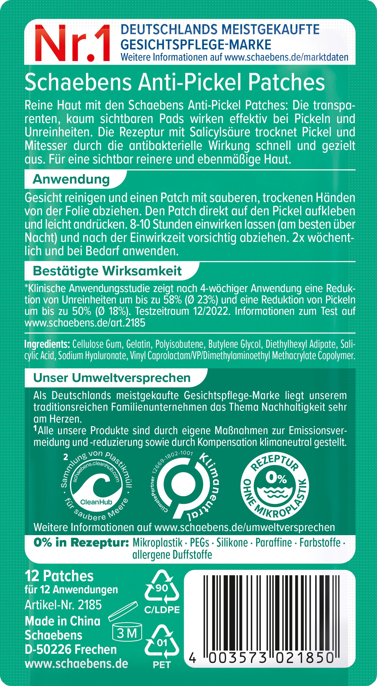 Produktbild Schaebens Reine Haut Anti-Pickel Patches 2 von 2