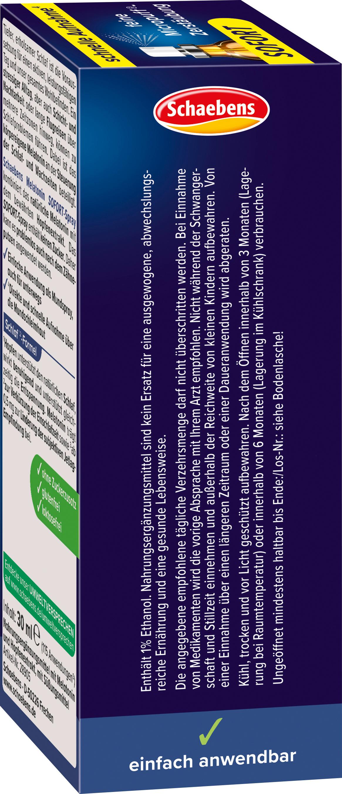 Produktbild Schaebens Melatonin SOFORT-SPRAY 4 von 5