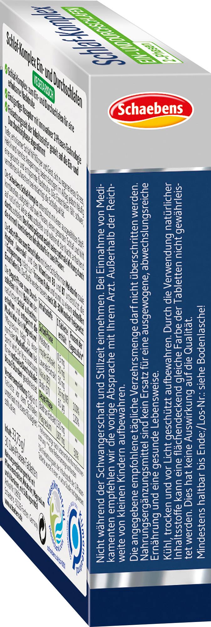 Produktbild Schaebens Schlaf-Komplex 2 Phasen 1,5 mg Melatonin 4 von 6