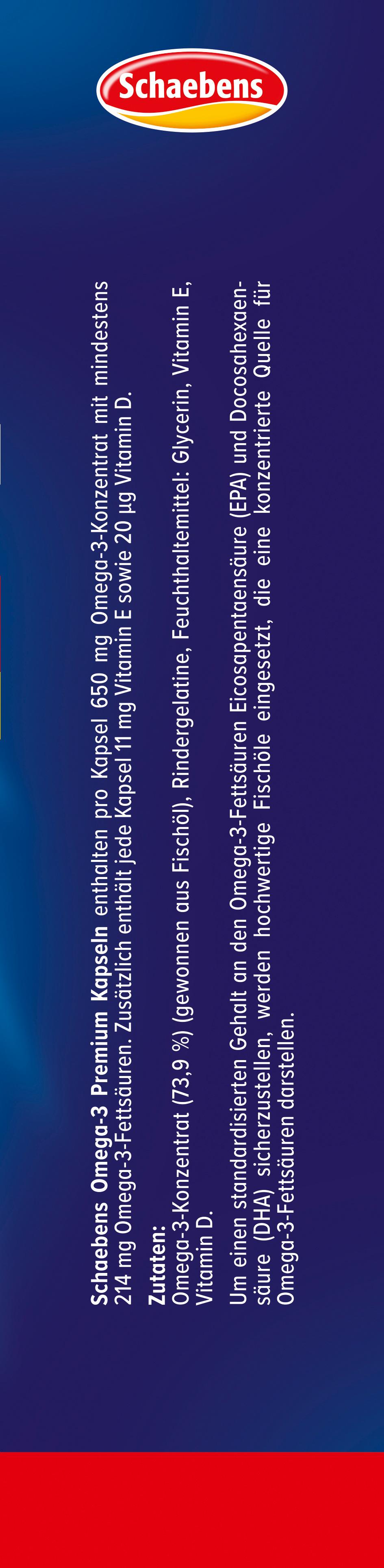 Produktbild Schaebens OMEGA-3 Premium + Vitamin E 5 von 6