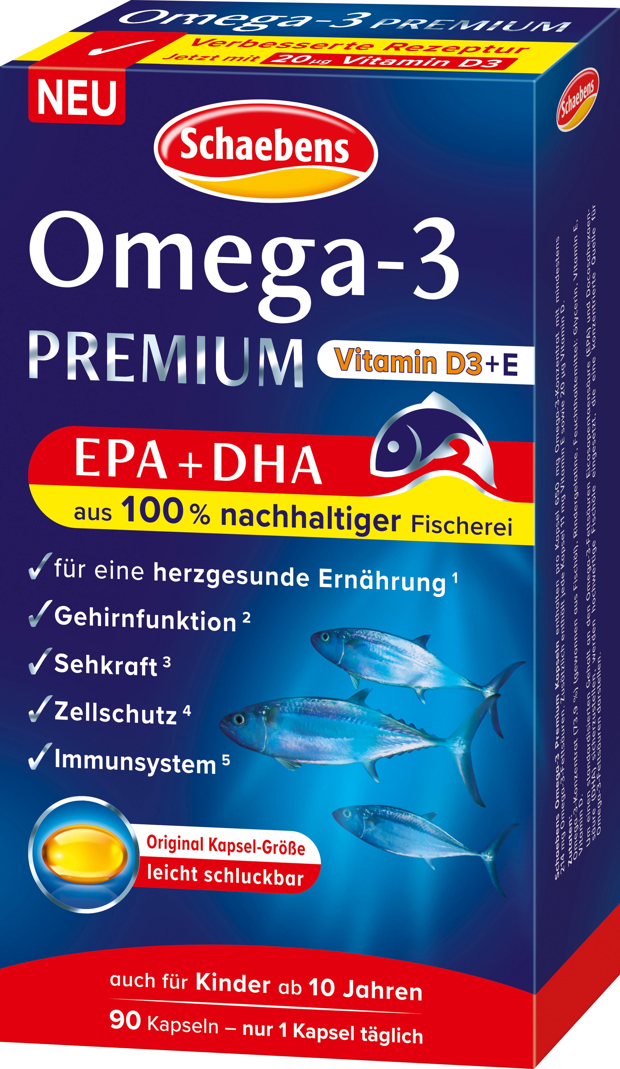 Produktbild Schaebens OMEGA-3 Premium + Vitamin E 3 von 6