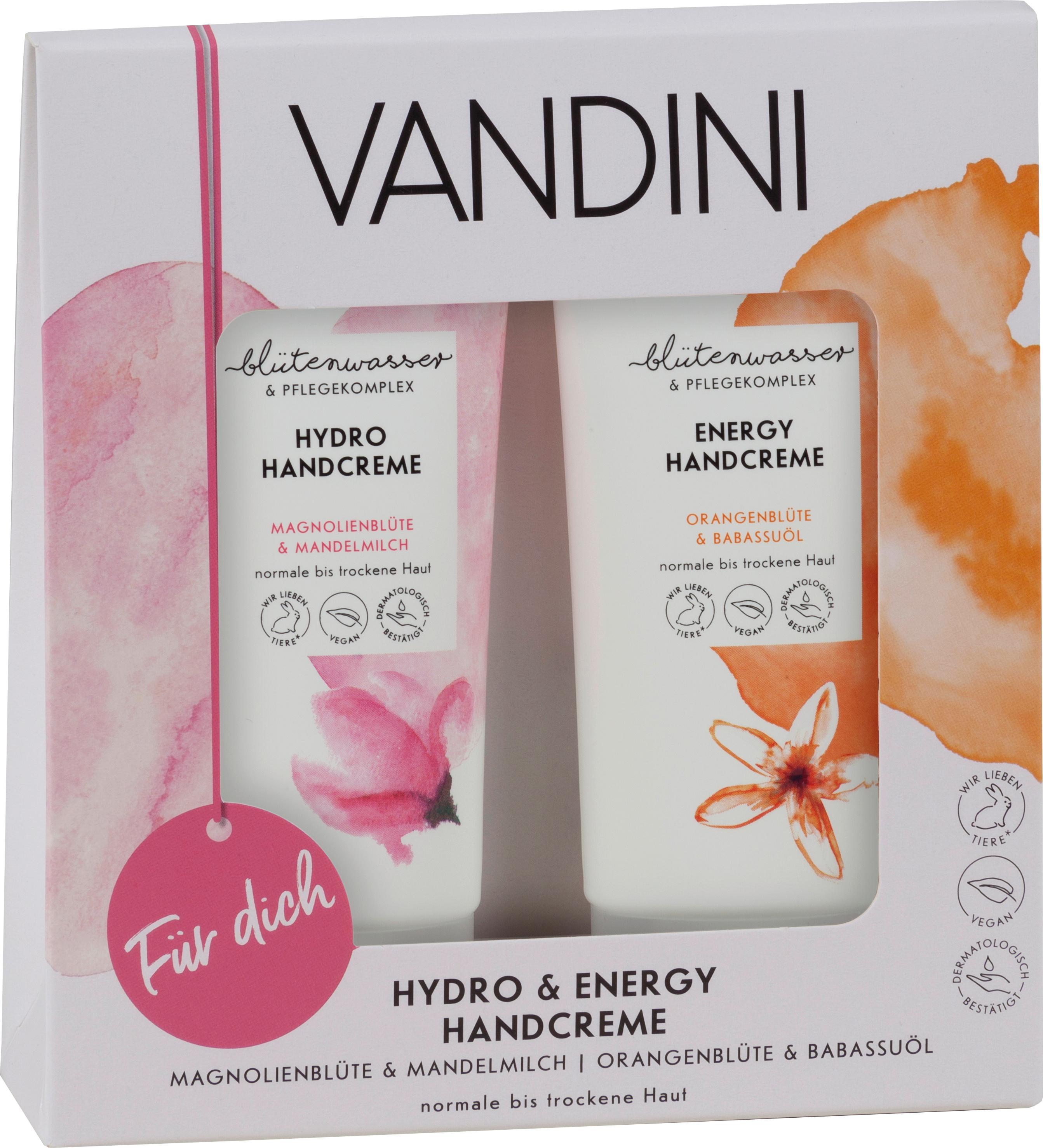 VANDINI Geschenkset Handcreme Hydro + Energy