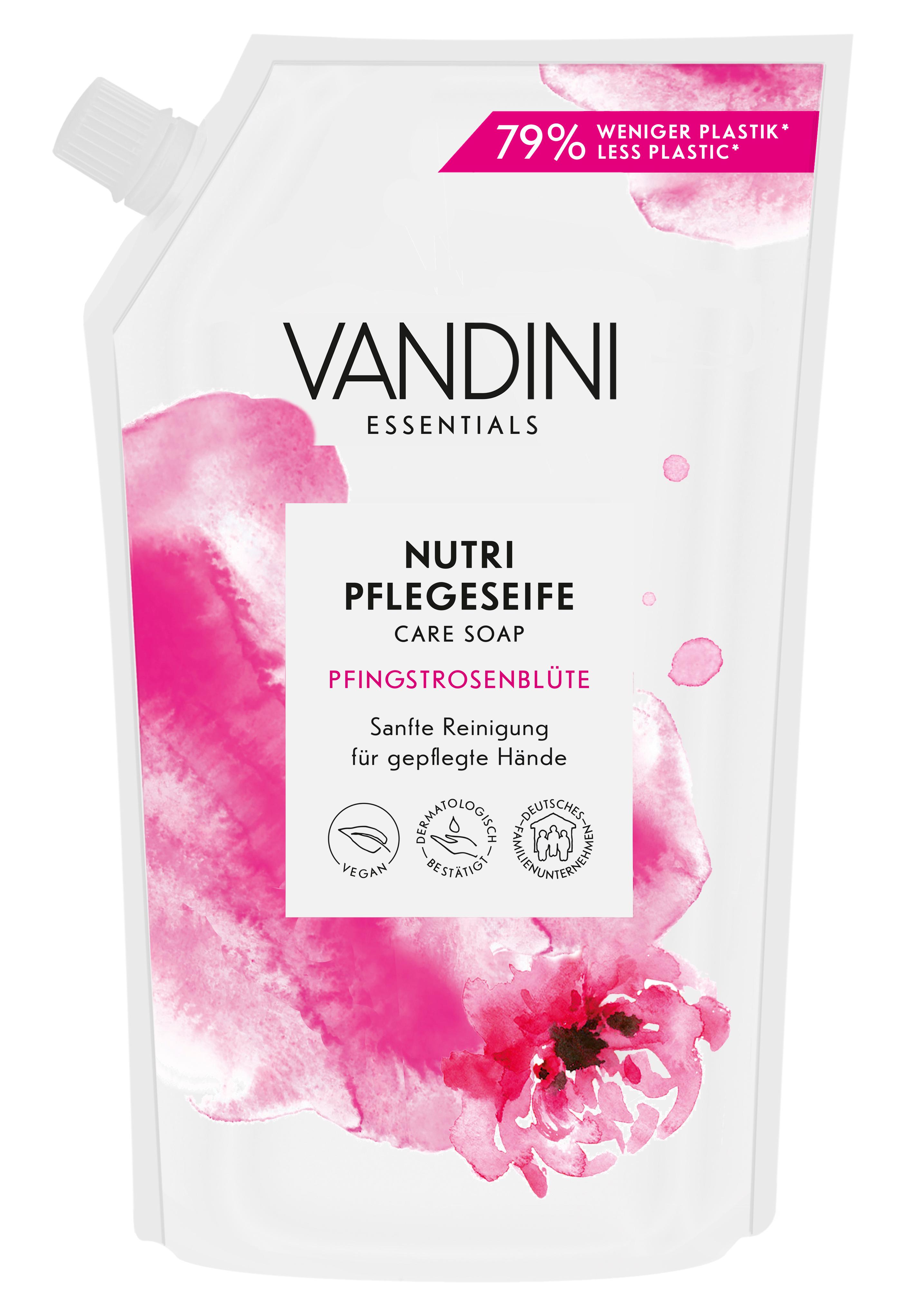 VANDINI NUTRI Pflegeseife Pfingstrosenblüte Nachfüllung