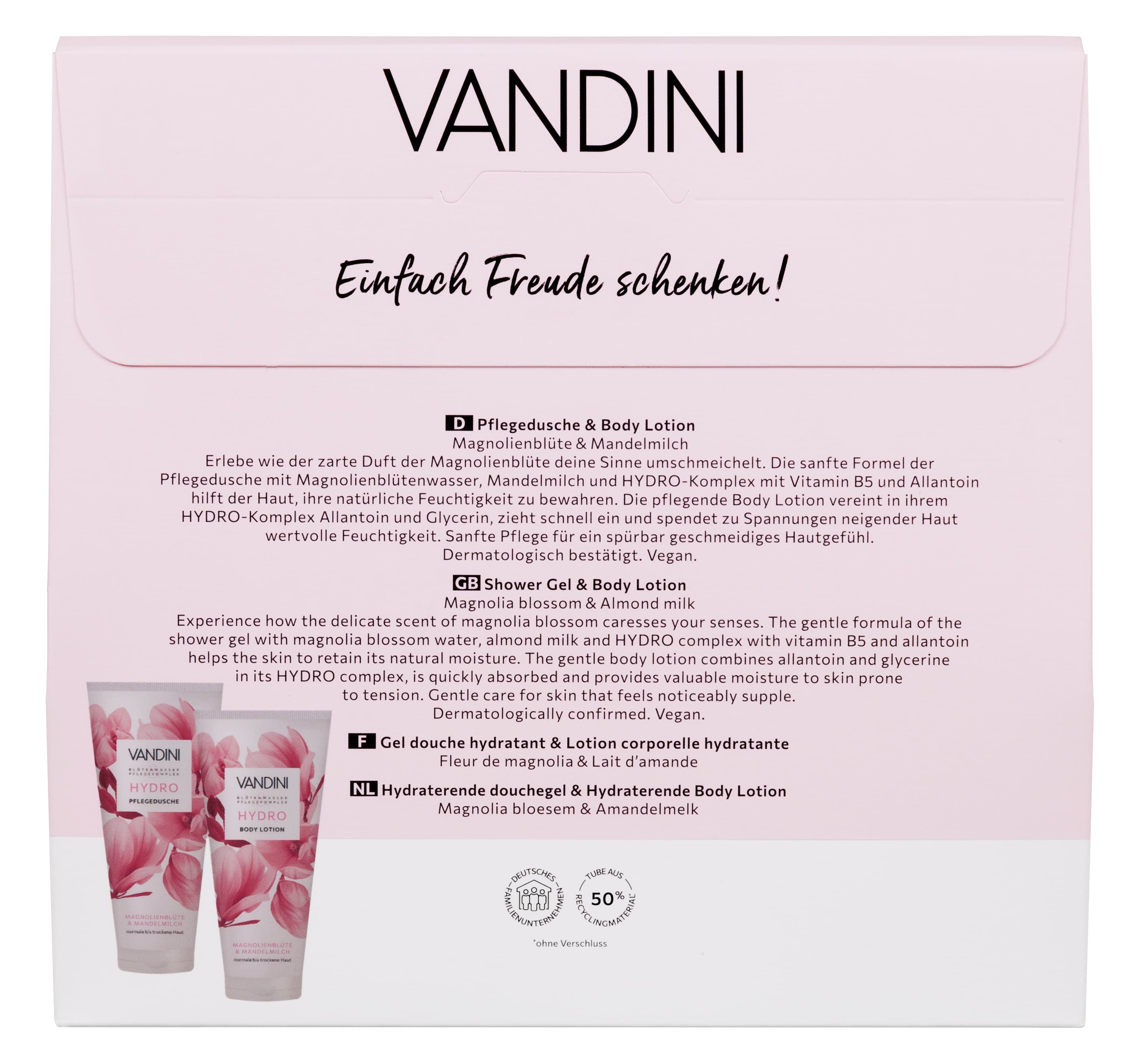 Produktbild VANDINI Hydro Magnolienblüte & Mandelmilch Geschenkpackung 2 von 2