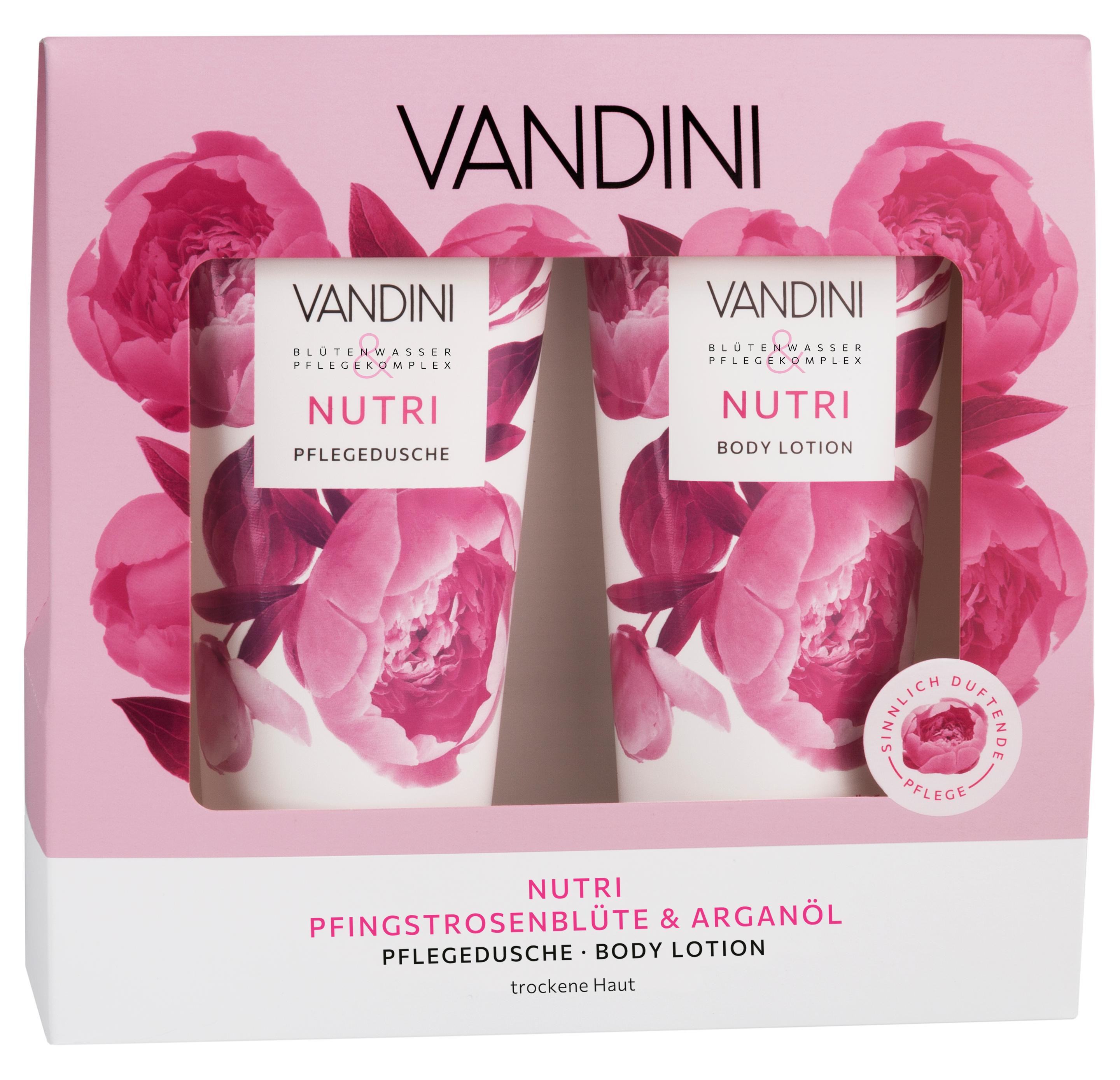 VANDINI Nutri Pfingstrosenblüte & Arganöl Geschenkpackung