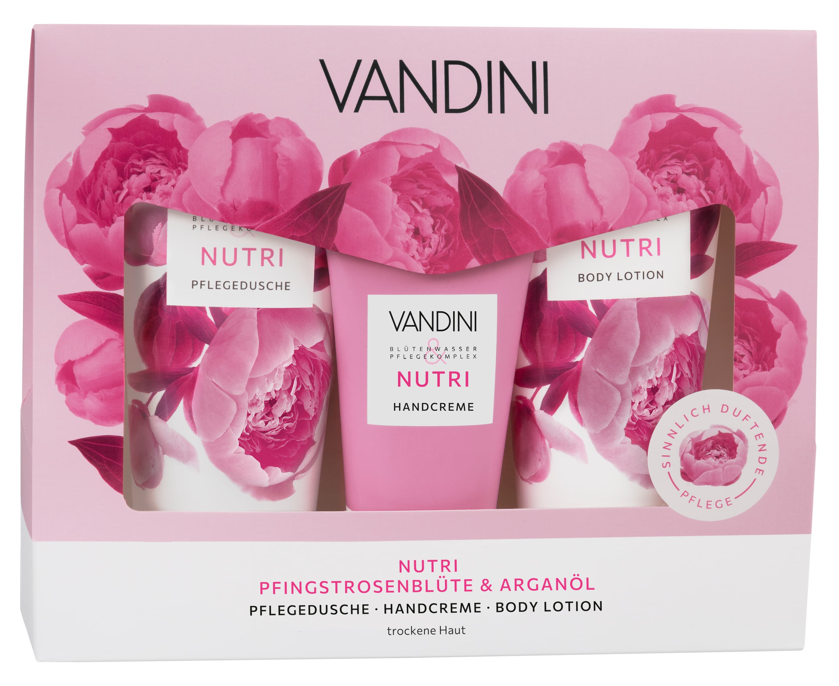 VANDINI Nutri Pfingstrosenblüte & Arganöl Geschenkpackung