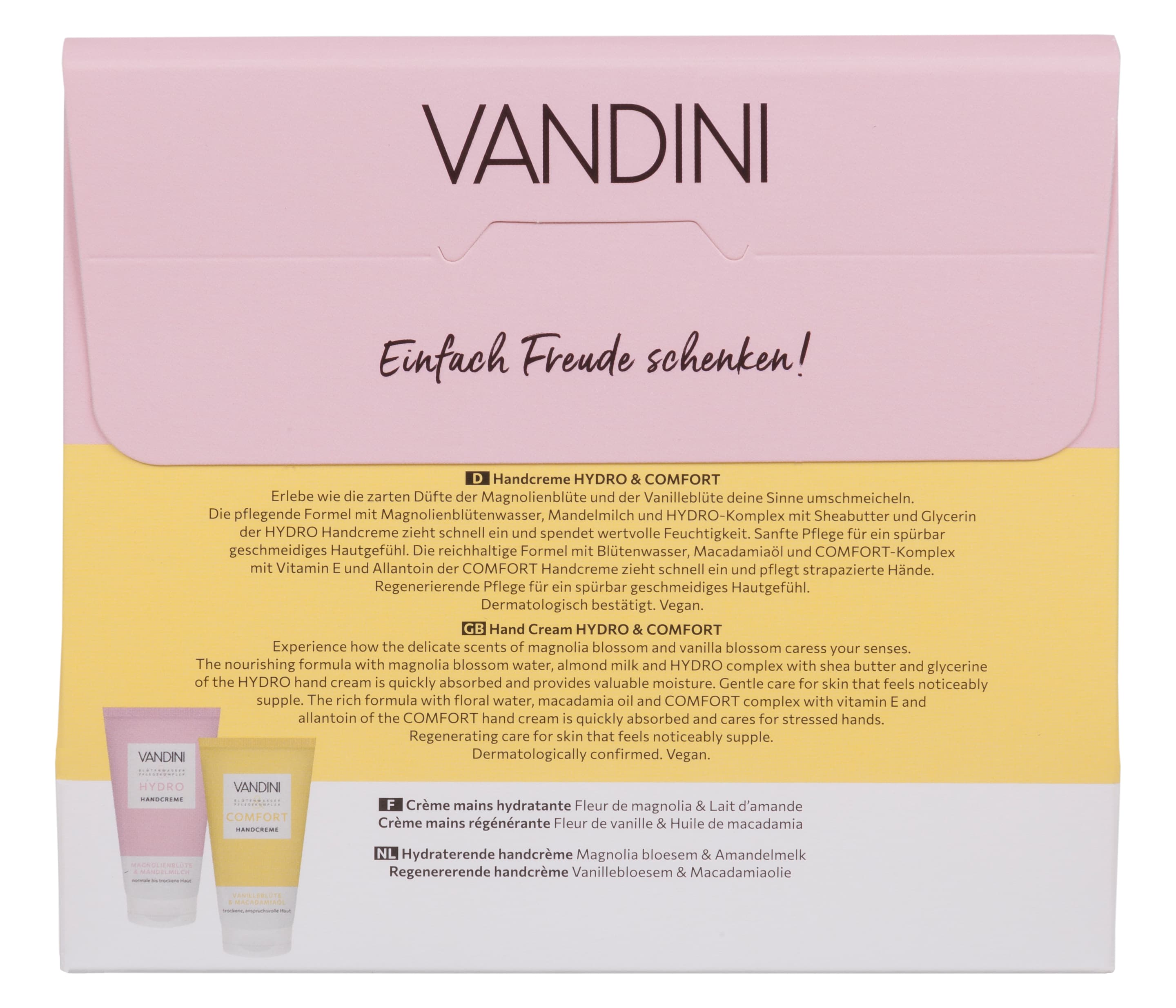 Produktbild VANDINI Hydro & Comfort Handcreme Geschenkpackung 2 von 2