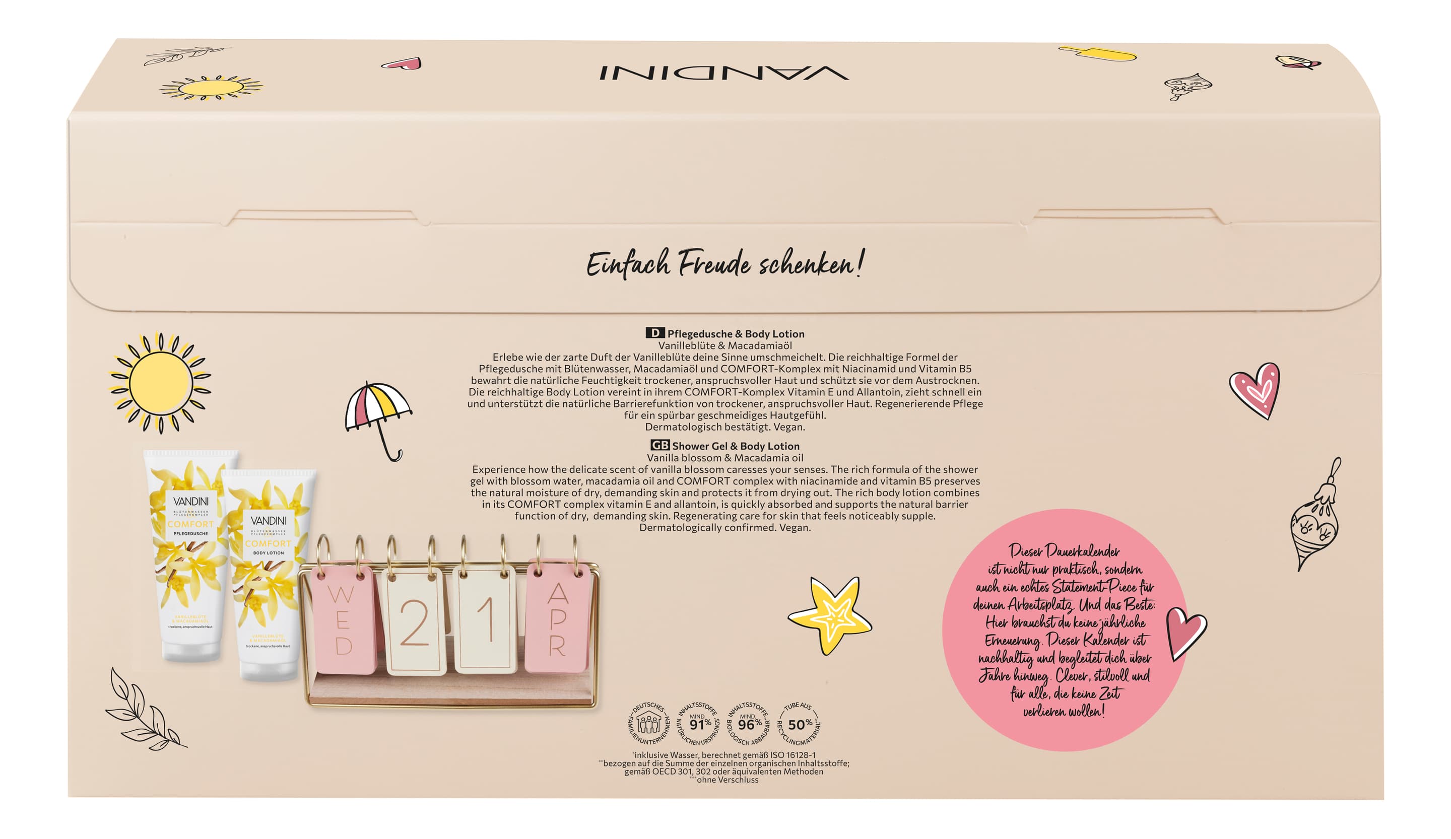 Produktbild VANDINI Dauerkalender Comfort Geschenkpackung 3 von 3
