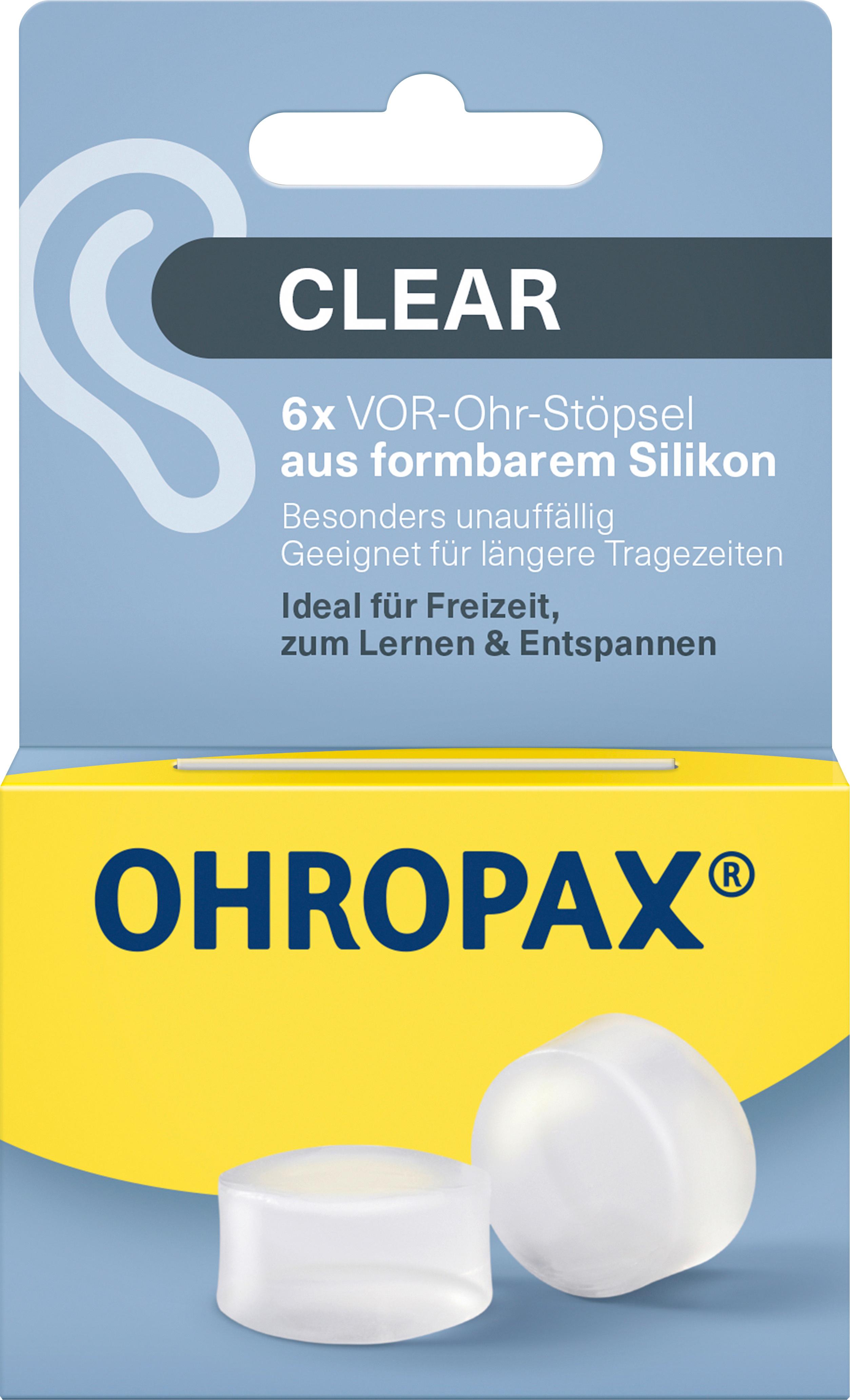 Ohropax Silicon Clear Ohrstöpsel