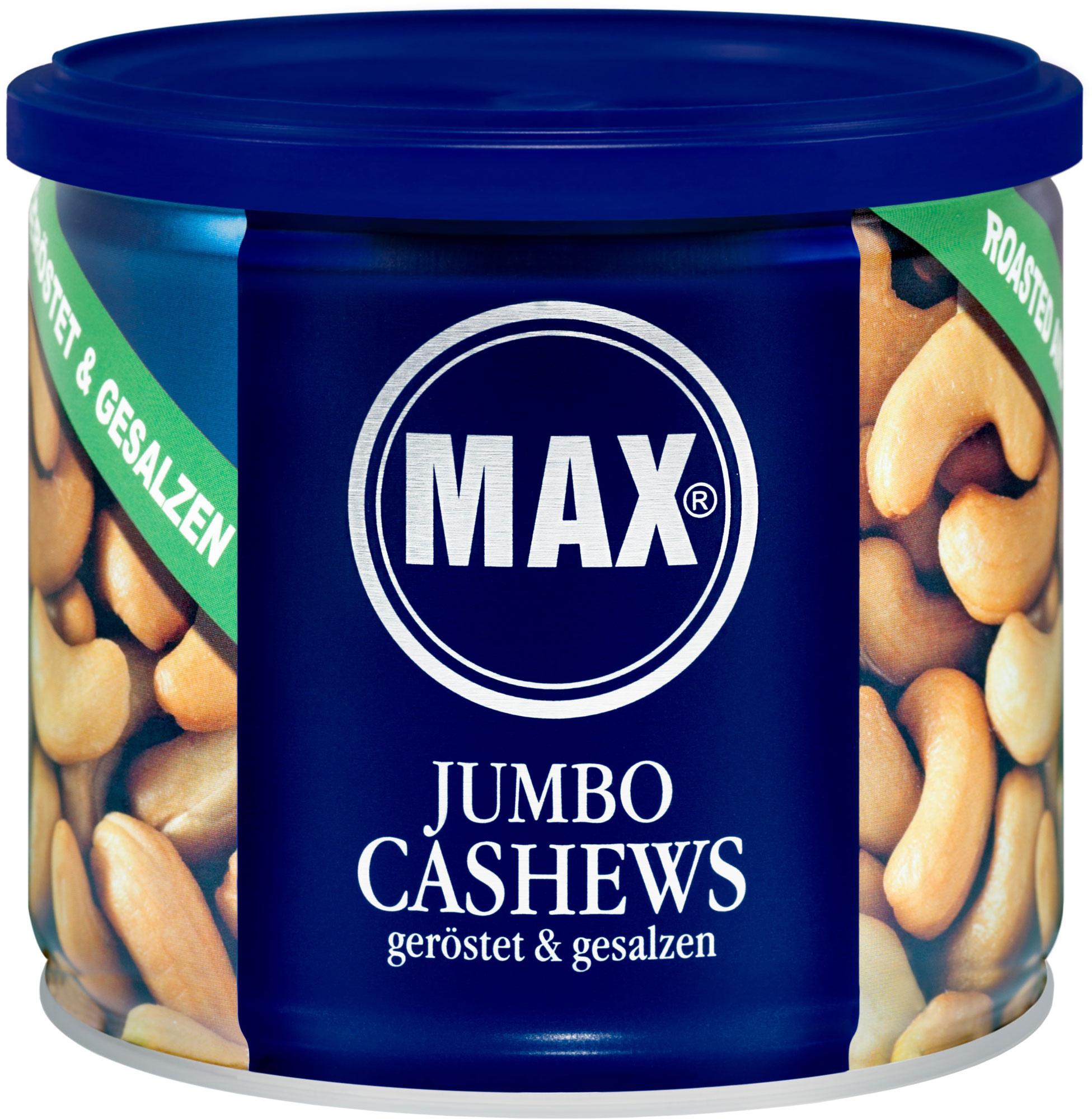 MAX Jumbo Cashews Geröstet&Gesalzen