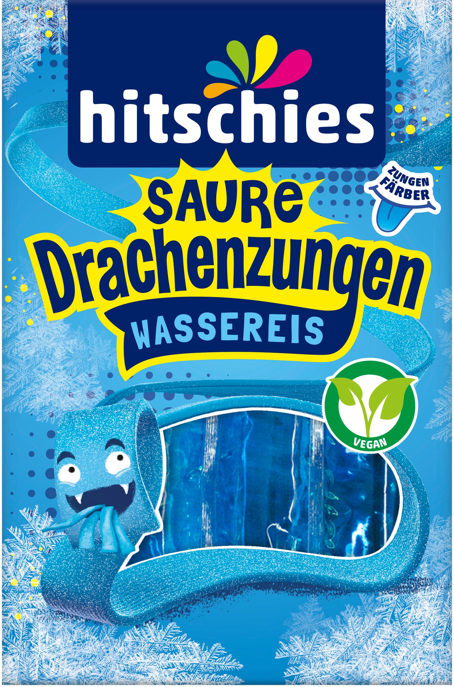 hitschies Saure Drachenzungen Wassereis Blau
