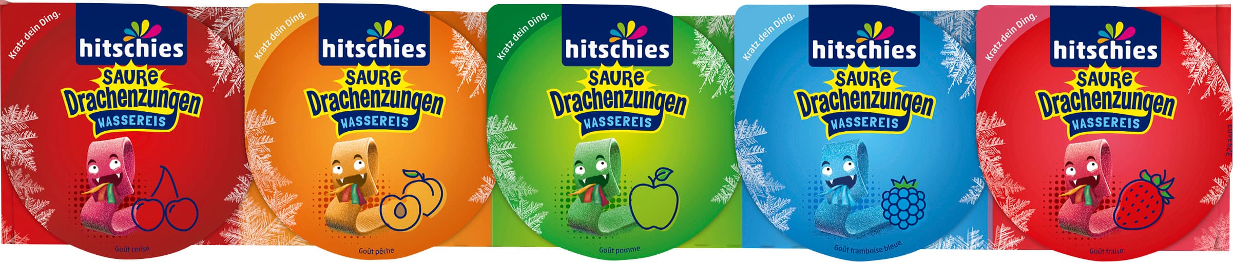 hitschies Saure Drachenzungen Kratzies Wassereis