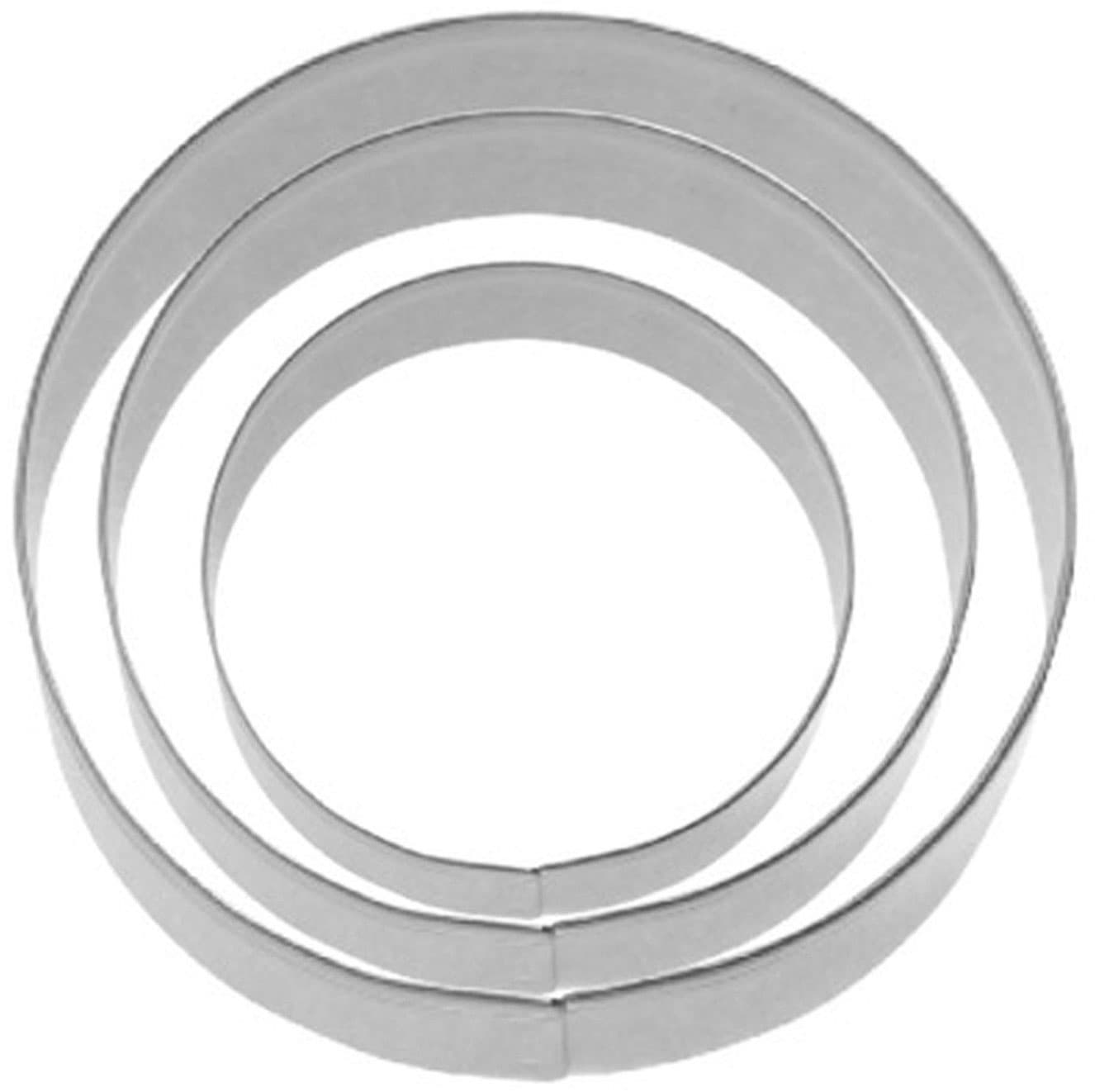 WESTMARK 3 Terrassen-Ausstechformen »Ring glatt«, 4 cm, 5 cm, 6 cm