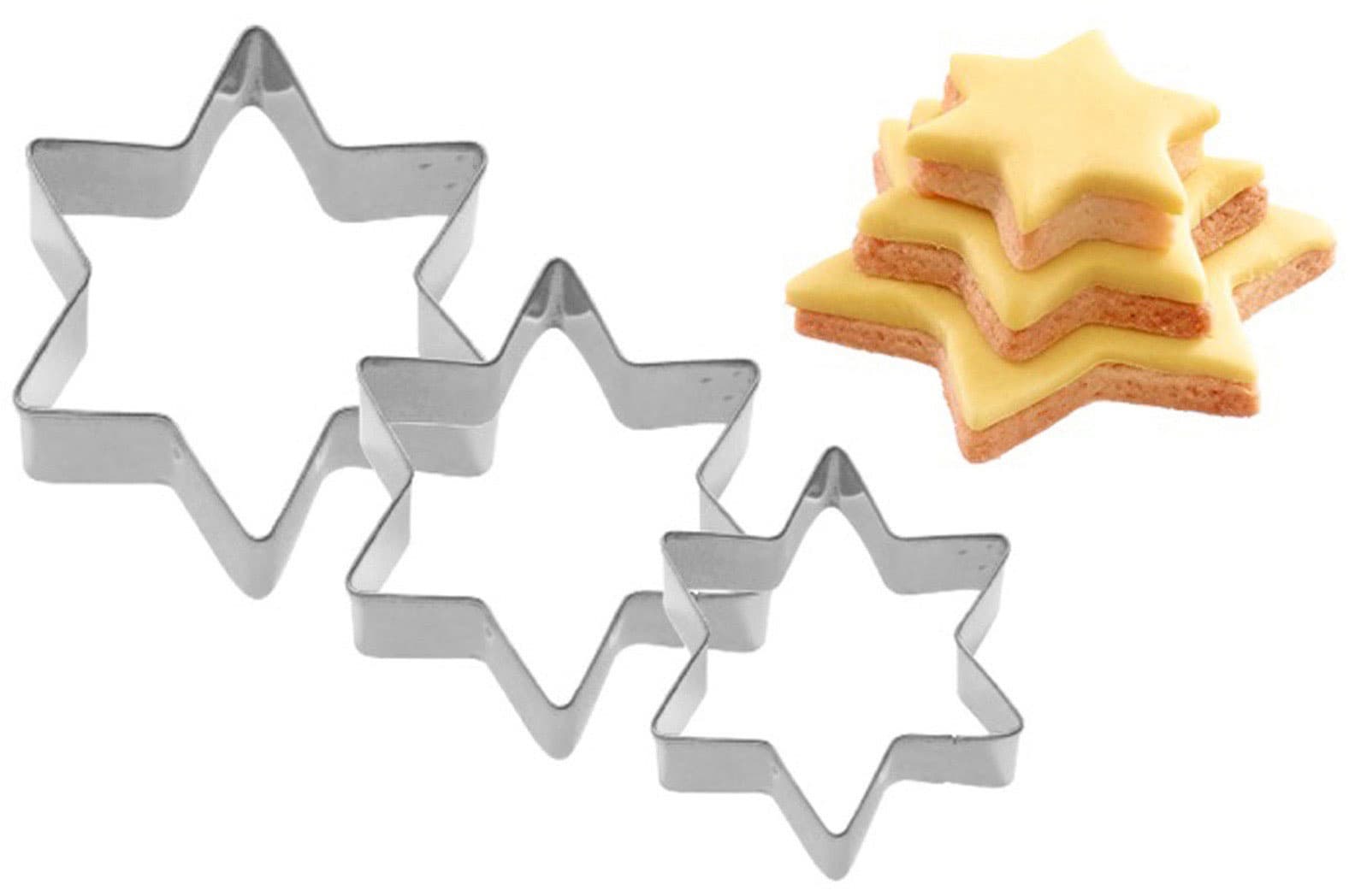 Produktbild WESTMARK 3 Terrassen-Ausstechformen »Stern«, 4 cm, 5 cm, 6 cm 2 von 9