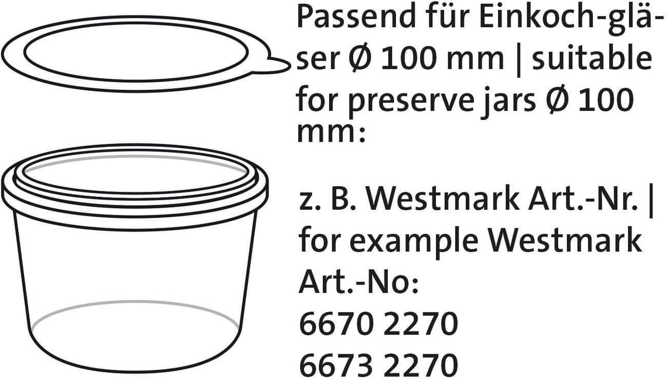 WESTMARK Einkoch-Gummiringe 94x108mm 6er Pack